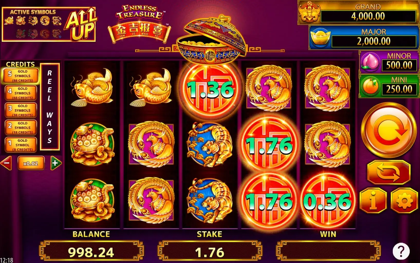 金吉报喜的特色奖励与财富主题设计